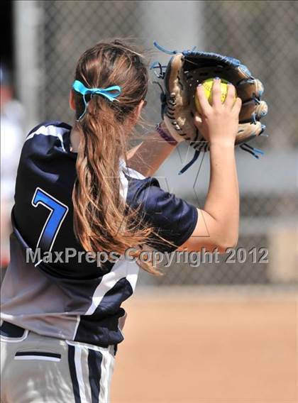 Thumbnail 1 in Redlands East Valley vs St. Lucy's (Brea Tournament) photogallery.