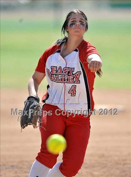 Thumbnail 1 in Redlands East Valley vs St. Lucy's (Brea Tournament) photogallery.