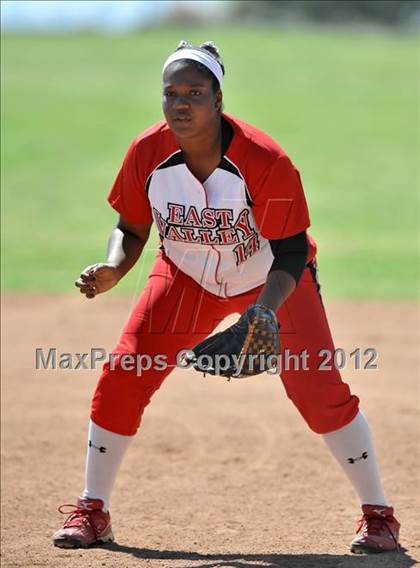 Thumbnail 2 in Redlands East Valley vs St. Lucy's (Brea Tournament) photogallery.