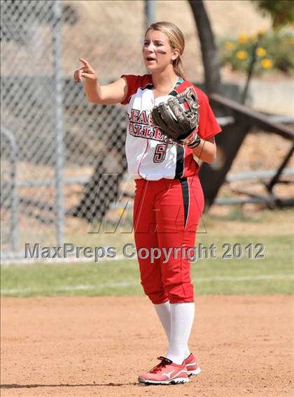 Thumbnail 2 in Redlands East Valley vs St. Lucy's (Brea Tournament) photogallery.