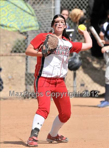 Thumbnail 2 in Redlands East Valley vs St. Lucy's (Brea Tournament) photogallery.