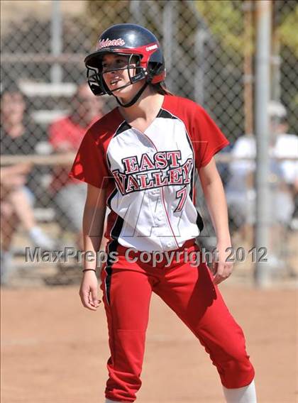 Thumbnail 3 in Redlands East Valley vs St. Lucy's (Brea Tournament) photogallery.