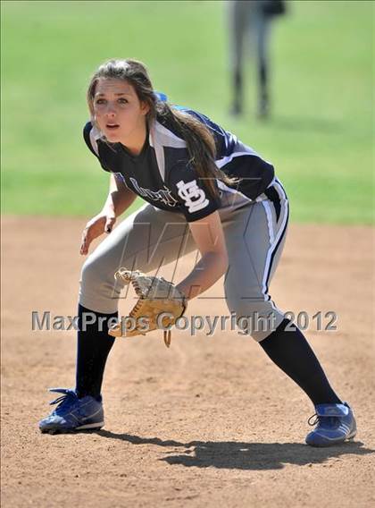 Thumbnail 3 in Redlands East Valley vs St. Lucy's (Brea Tournament) photogallery.
