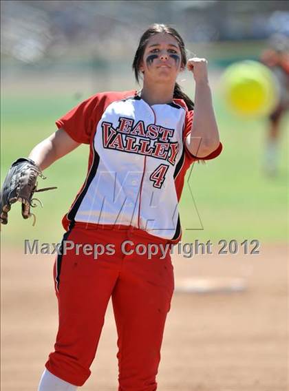 Thumbnail 1 in Redlands East Valley vs St. Lucy's (Brea Tournament) photogallery.