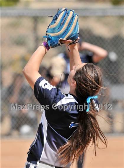 Thumbnail 3 in Redlands East Valley vs St. Lucy's (Brea Tournament) photogallery.