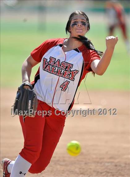 Thumbnail 3 in Redlands East Valley vs St. Lucy's (Brea Tournament) photogallery.