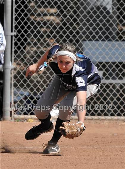 Thumbnail 1 in Redlands East Valley vs St. Lucy's (Brea Tournament) photogallery.