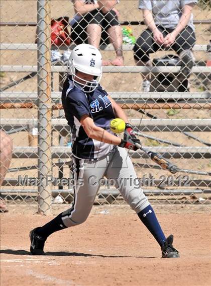 Thumbnail 1 in Redlands East Valley vs St. Lucy's (Brea Tournament) photogallery.