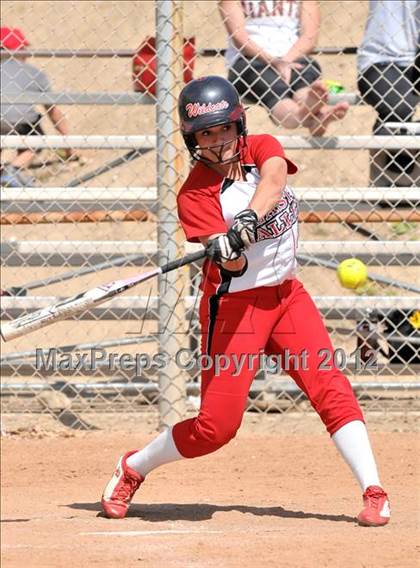 Thumbnail 3 in Redlands East Valley vs St. Lucy's (Brea Tournament) photogallery.