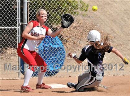 Thumbnail 1 in Redlands East Valley vs St. Lucy's (Brea Tournament) photogallery.