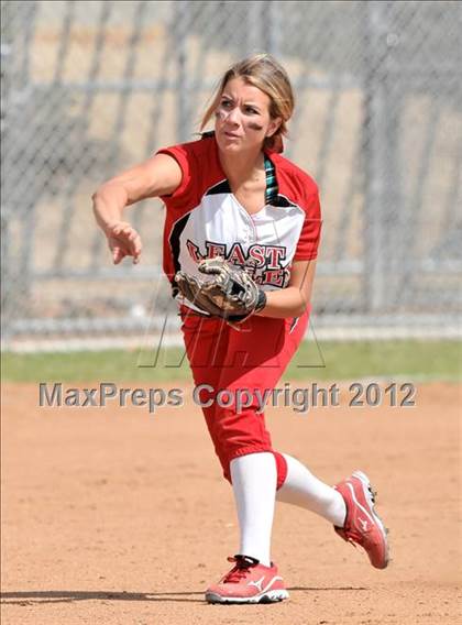 Thumbnail 3 in Redlands East Valley vs St. Lucy's (Brea Tournament) photogallery.