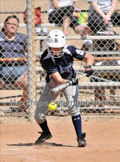 Thumbnail 1 in Redlands East Valley vs St. Lucy's (Brea Tournament) photogallery.