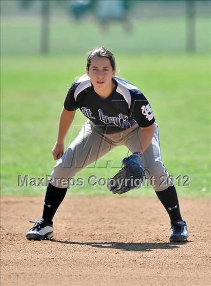 Thumbnail 2 in Redlands East Valley vs St. Lucy's (Brea Tournament) photogallery.