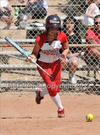 Thumbnail 1 in Redlands East Valley vs St. Lucy's (Brea Tournament) photogallery.