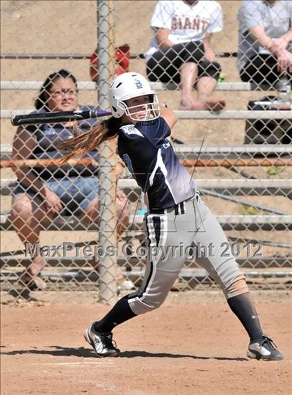 Thumbnail 3 in Redlands East Valley vs St. Lucy's (Brea Tournament) photogallery.