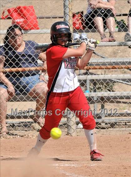 Thumbnail 2 in Redlands East Valley vs St. Lucy's (Brea Tournament) photogallery.