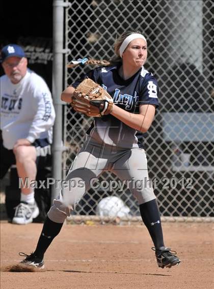 Thumbnail 2 in Redlands East Valley vs St. Lucy's (Brea Tournament) photogallery.