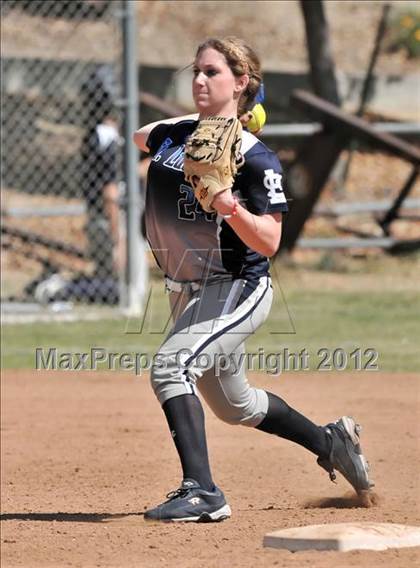 Thumbnail 1 in Redlands East Valley vs St. Lucy's (Brea Tournament) photogallery.