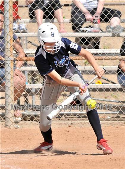 Thumbnail 3 in Redlands East Valley vs St. Lucy's (Brea Tournament) photogallery.