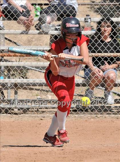 Thumbnail 3 in Redlands East Valley vs St. Lucy's (Brea Tournament) photogallery.