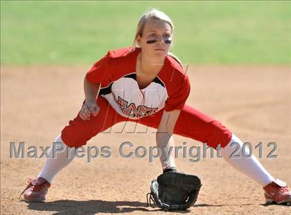 Thumbnail 1 in Redlands East Valley vs St. Lucy's (Brea Tournament) photogallery.