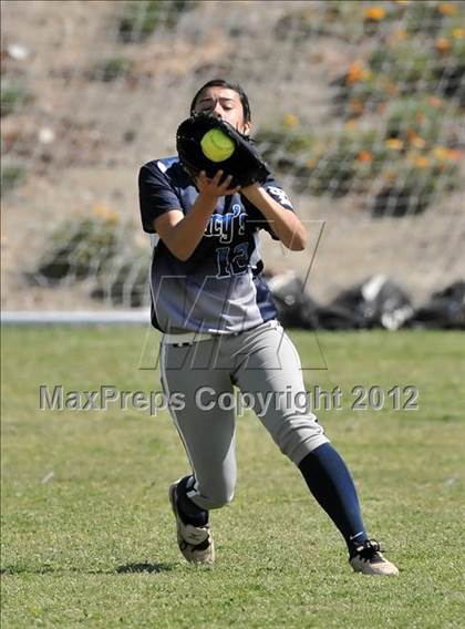 Thumbnail 1 in Redlands East Valley vs St. Lucy's (Brea Tournament) photogallery.