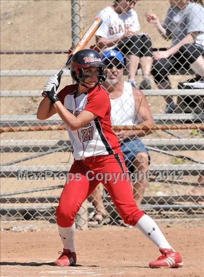 Thumbnail 1 in Redlands East Valley vs St. Lucy's (Brea Tournament) photogallery.