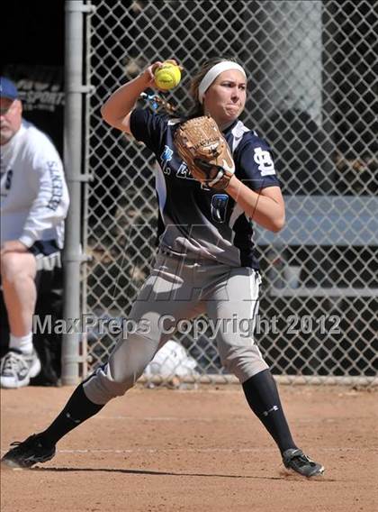 Thumbnail 3 in Redlands East Valley vs St. Lucy's (Brea Tournament) photogallery.