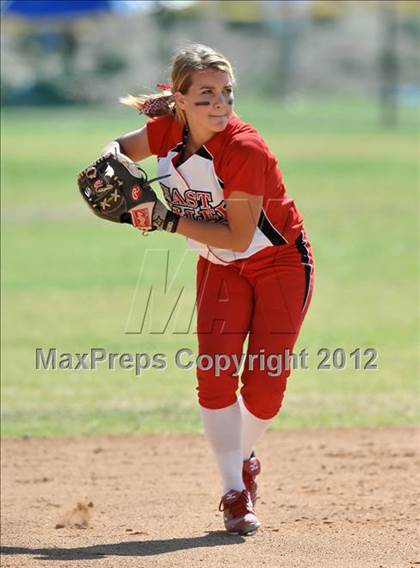 Thumbnail 2 in Redlands East Valley vs St. Lucy's (Brea Tournament) photogallery.