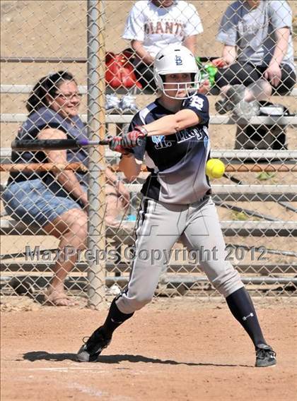 Thumbnail 3 in Redlands East Valley vs St. Lucy's (Brea Tournament) photogallery.
