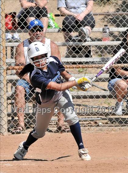 Thumbnail 2 in Redlands East Valley vs St. Lucy's (Brea Tournament) photogallery.