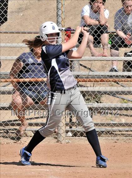 Thumbnail 2 in Redlands East Valley vs St. Lucy's (Brea Tournament) photogallery.