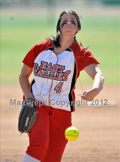 Thumbnail 3 in Redlands East Valley vs St. Lucy's (Brea Tournament) photogallery.