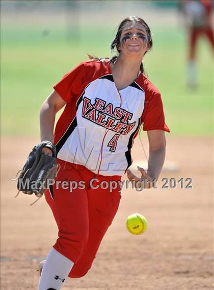 Thumbnail 3 in Redlands East Valley vs St. Lucy's (Brea Tournament) photogallery.