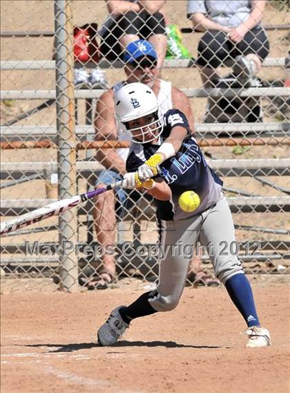 Thumbnail 1 in Redlands East Valley vs St. Lucy's (Brea Tournament) photogallery.