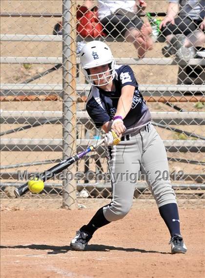 Thumbnail 1 in Redlands East Valley vs St. Lucy's (Brea Tournament) photogallery.
