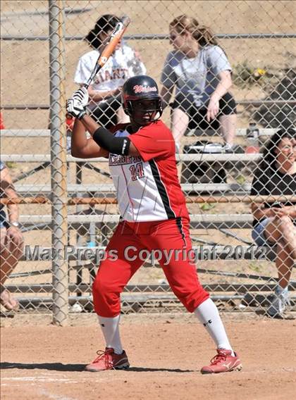 Thumbnail 3 in Redlands East Valley vs St. Lucy's (Brea Tournament) photogallery.