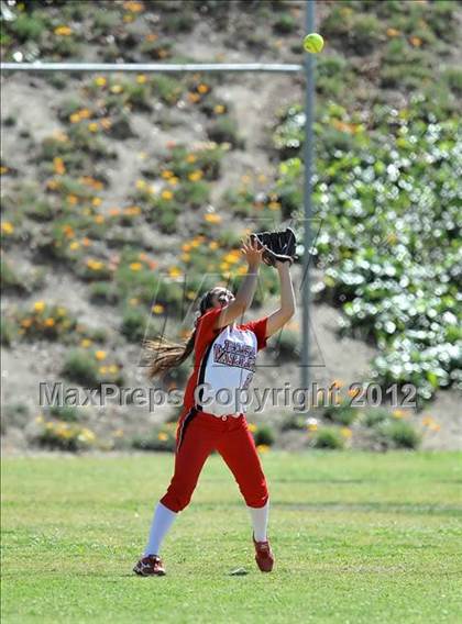 Thumbnail 3 in Redlands East Valley vs St. Lucy's (Brea Tournament) photogallery.