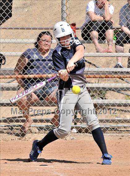 Thumbnail 1 in Redlands East Valley vs St. Lucy's (Brea Tournament) photogallery.