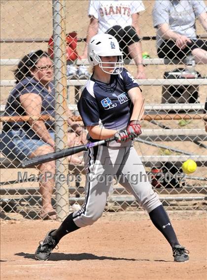 Thumbnail 2 in Redlands East Valley vs St. Lucy's (Brea Tournament) photogallery.