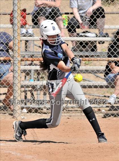 Thumbnail 3 in Redlands East Valley vs St. Lucy's (Brea Tournament) photogallery.