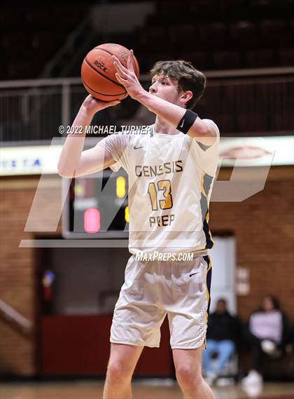 Thumbnail 2 in Genesis Prep Academy vs Wallace (A1D1 Districts Playoffs) photogallery.