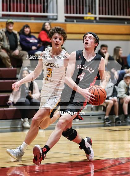 Thumbnail 1 in Genesis Prep Academy vs Wallace (A1D1 Districts Playoffs) photogallery.