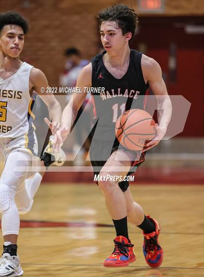 Thumbnail 2 in Genesis Prep Academy vs Wallace (A1D1 Districts Playoffs) photogallery.