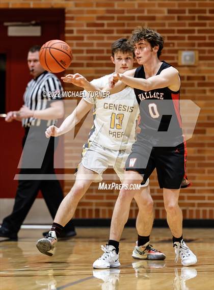 Thumbnail 2 in Genesis Prep Academy vs Wallace (A1D1 Districts Playoffs) photogallery.