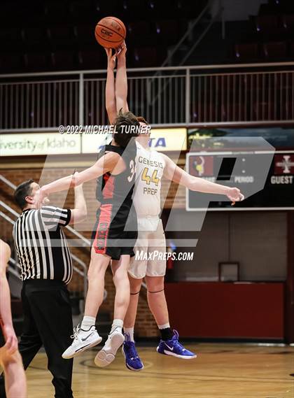 Thumbnail 1 in Genesis Prep Academy vs Wallace (A1D1 Districts Playoffs) photogallery.