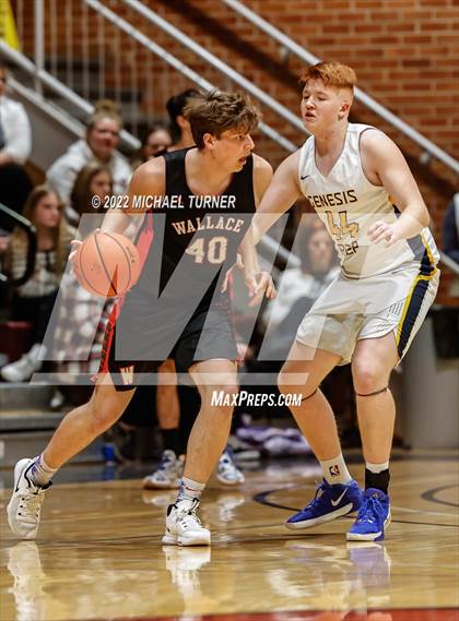 Thumbnail 2 in Genesis Prep Academy vs Wallace (A1D1 Districts Playoffs) photogallery.