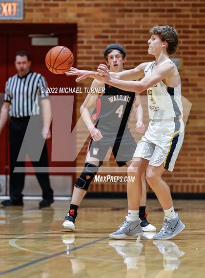 Thumbnail 2 in Genesis Prep Academy vs Wallace (A1D1 Districts Playoffs) photogallery.