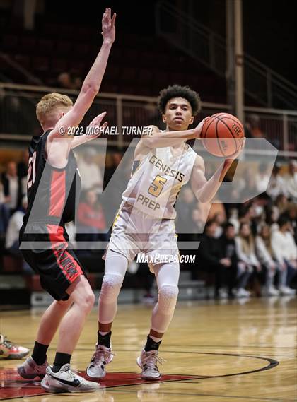 Thumbnail 1 in Genesis Prep Academy vs Wallace (A1D1 Districts Playoffs) photogallery.