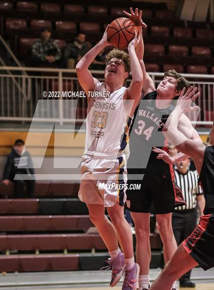 Thumbnail 3 in Genesis Prep Academy vs Wallace (A1D1 Districts Playoffs) photogallery.